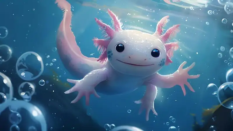 Mysteries of the Blue:fdxdh9ot294= Axolotl