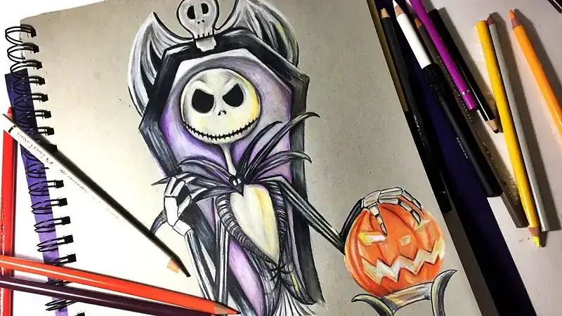 Drawing:pdo-peeekam= Jack Skellington